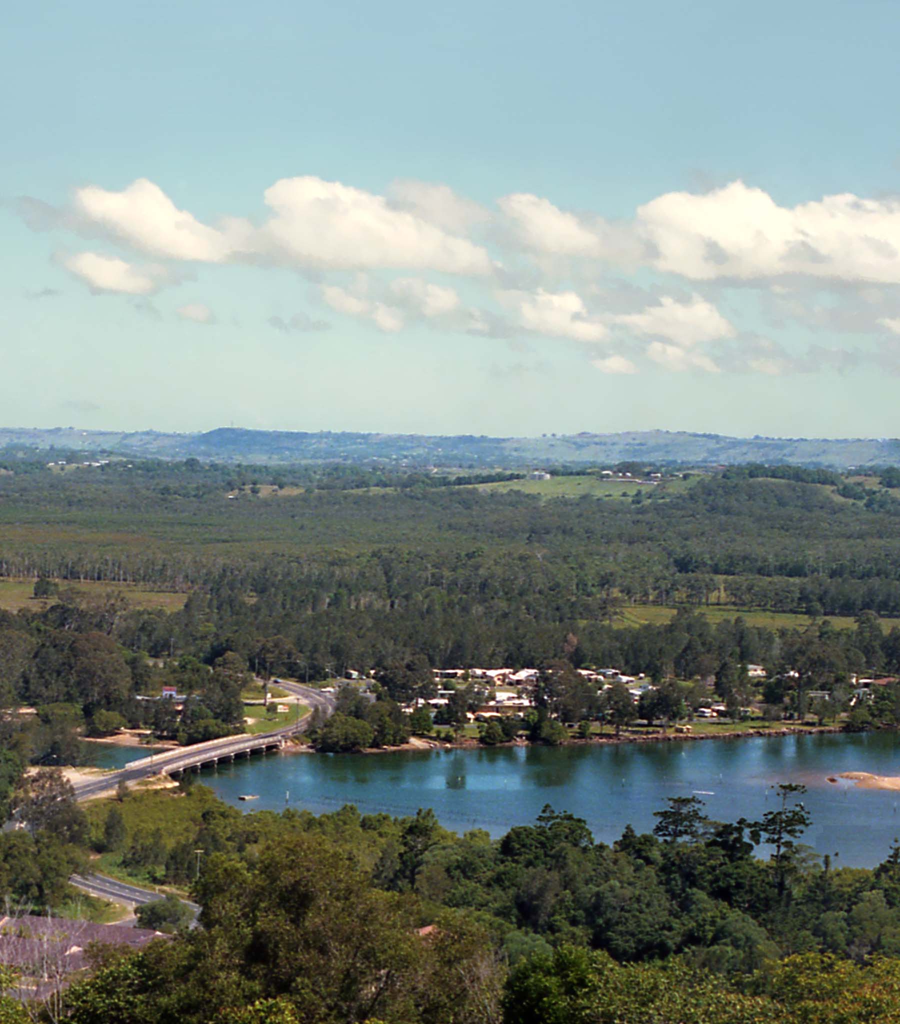 View of development at Ocean Shores near Byron Bay.