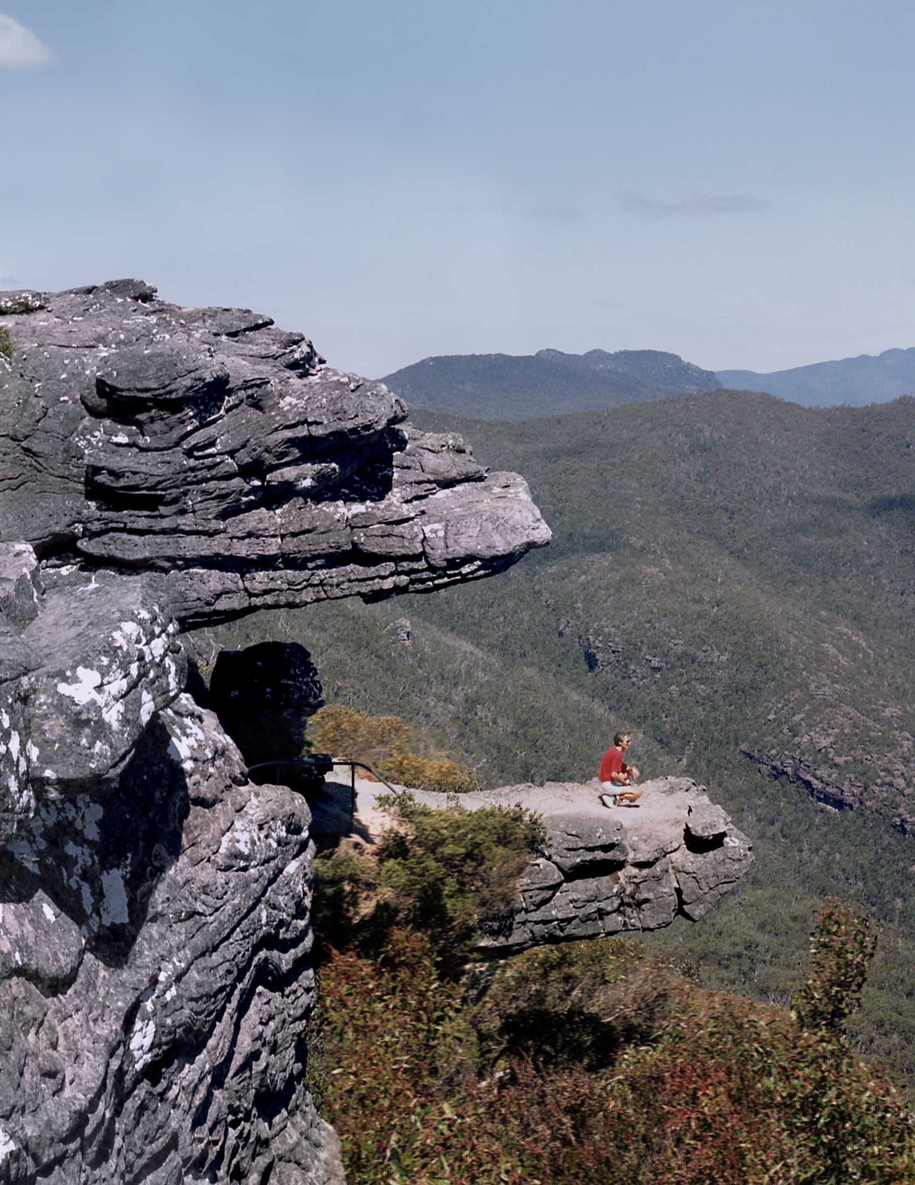 Close-up view of the Jaws of Death at Grampians National Park.