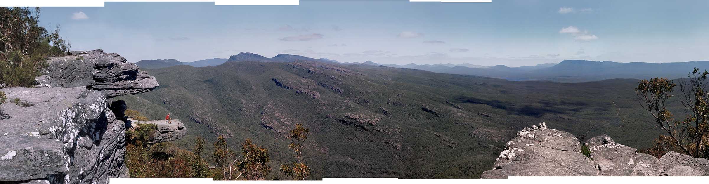 View of the Jaws of Death (also called The Balconies) at Grampians National Park.