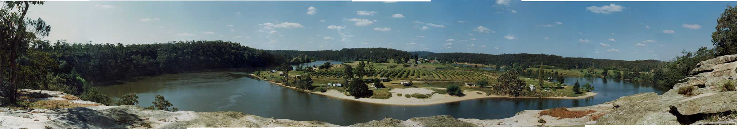 View of the Hawkesbury River northwest of the Sydney metropolitan area.